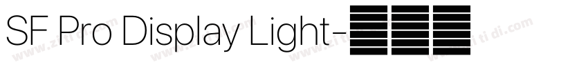 SF Pro Display Light字体转换
